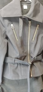 Jockey Women's Black Biker Look Jacket  Size Sm